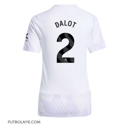 Camiseta Manchester United Diogo Dalot #2 Visitante Equipación para mujer 2025-26 manga corta Camiseta Manchester United Diogo Dalot #2 Visitante Equipación para mujer 2025-26 manga corta